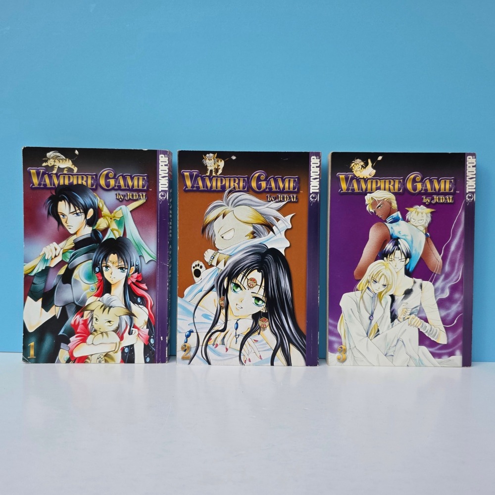Vampire Game Manga Volume 1-3 English 2003 TokyoPop by Judal